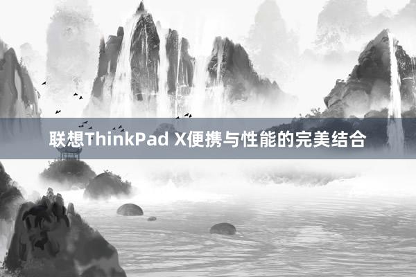 联想ThinkPad X便携与性能的完美结合